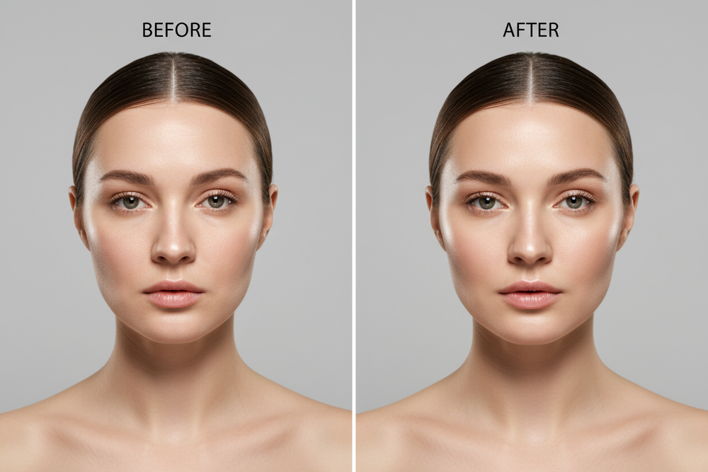 Before and After - Improved Hair