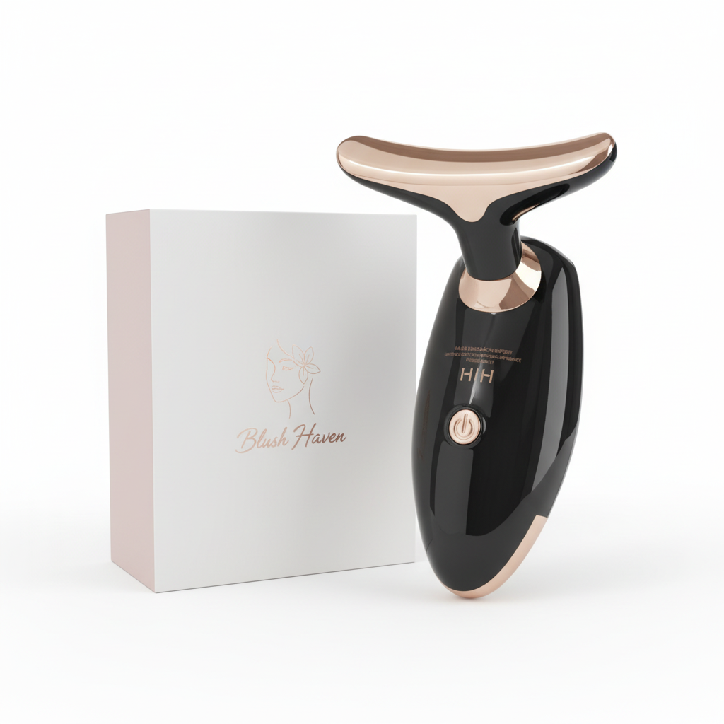 Neck massager with Blush Haven packaging